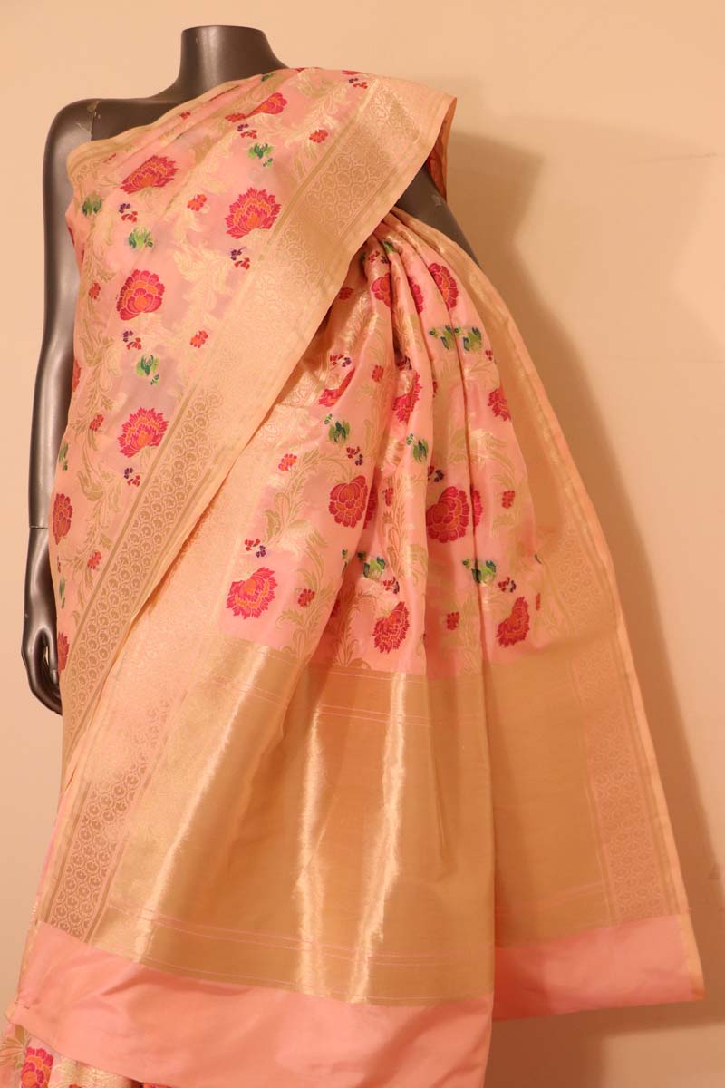 Exquisite Meenakari  Banarasi Silk Saree